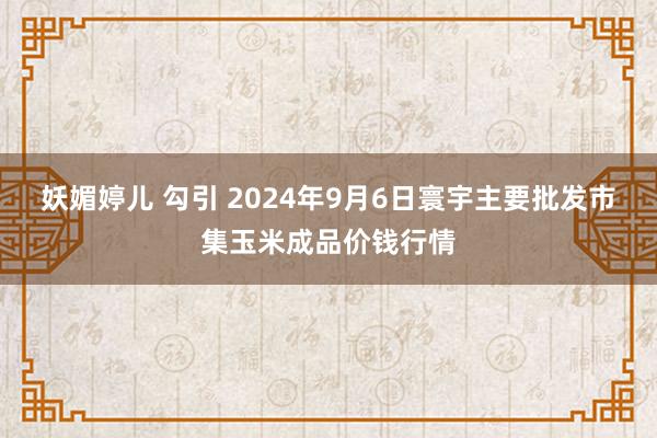 妖媚婷儿 勾引 2024年9月6日寰宇主要批发市集玉米成品价钱行情