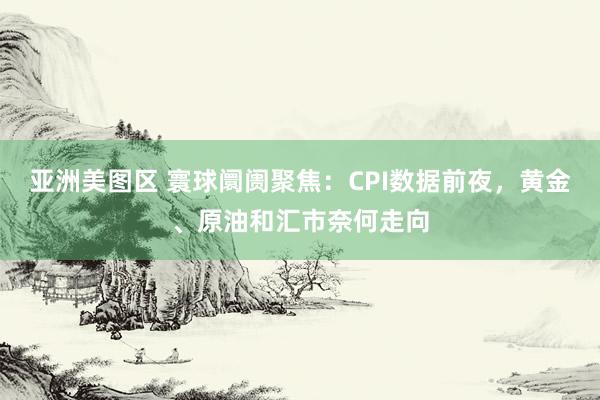 亚洲美图区 寰球阛阓聚焦：CPI数据前夜，黄金、原油和汇市奈何走向