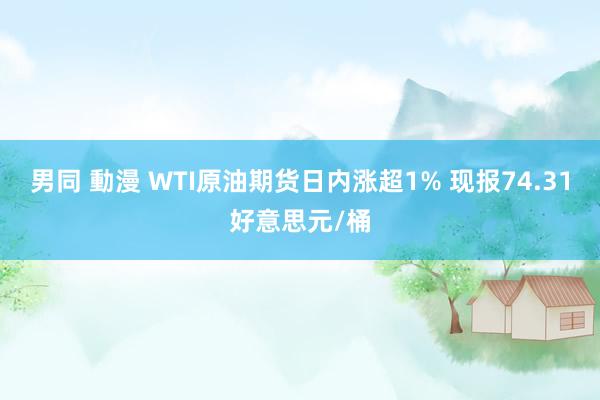 男同 動漫 WTI原油期货日内涨超1% 现报74.31好意思元/桶