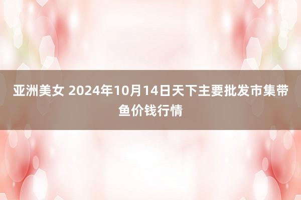 亚洲美女 2024年10月14日天下主要批发市集带鱼价钱行情