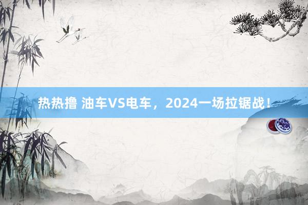 热热撸 油车VS电车，2024一场拉锯战！