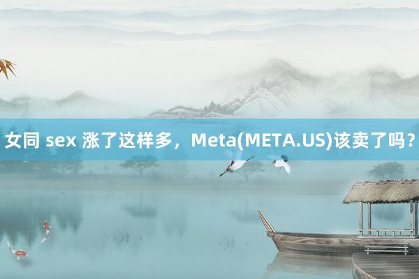 女同 sex 涨了这样多，Meta(META.US)该卖了吗？