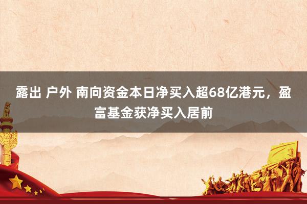 露出 户外 南向资金本日净买入超68亿港元，盈富基金获净买入居前