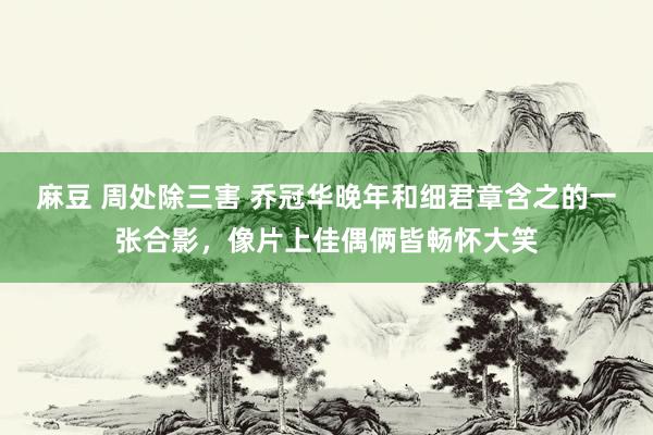 麻豆 周处除三害 乔冠华晚年和细君章含之的一张合影，像片上佳偶俩皆畅怀大笑