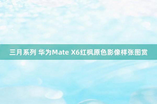 三月系列 华为Mate X6红枫原色影像样张图赏