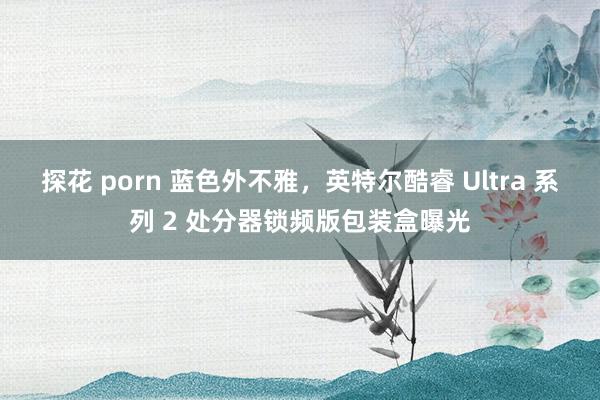 探花 porn 蓝色外不雅，英特尔酷睿 Ultra 系列 2 处分器锁频版包装盒曝光