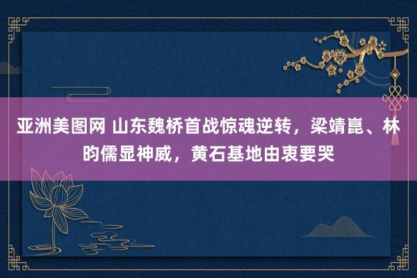 亚洲美图网 山东魏桥首战惊魂逆转，梁靖崑、林昀儒显神威，黄石基地由衷要哭